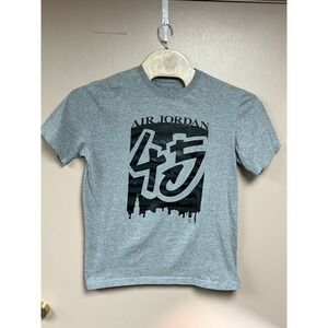 Nike Air Jordan Retro X Skyline 45 T-Shirt - Black & Grey Men's Size‎ L